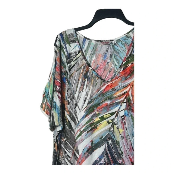 0386W. JAMS WORLD TROPICAL PRINT KNEE LENGTH DRESS SIZE SMALL‎ MULTICOLORED - Picture 3 of 9